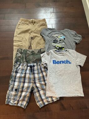 Boys Bundle: two shirts, two shorts one pair of pants.